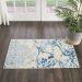 Nourison Home Jubilant Ivory Blue 2' x 4' Room Scene