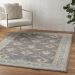 Nourison Home Tranquil Grey/Pink 5'3" x 7'3" Room Scene