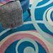 Nourison Home Grafix Blue Multi Colored 5'3" x Round Room Scene