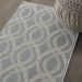 Nourison Home Aruba Light Blue/Cream 2'8" x 4' Room Scene
