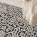 Nourison Home Key Largo Dark Grey 4' x 6' Room Scene