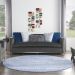 Nourison Home Whimsicle Light Blue Ivory 8' x Round Room Scene