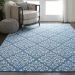 Nourison Home Grafix Blue 6' x 9' Room Scene