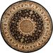 Nourison Home Delano Black 7’10” x Round Collection