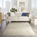 Nourison Home Palermo Beige/Grey 3' x 5' Room Scene
