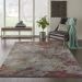 Nourison Home Artworks Seafoam/Brick 5'6" x 8' Room Scene