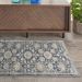 Nourison Home Quarry Blue/Beige 6'7" x 9'6" Room Scene