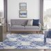 Nourison Home Whimsicle Ivory Navy 7' x 10' Room Scene