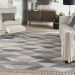 Nourison Home Paxton Grey/Charcoal 9' x 12'2" Room Scene