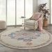 Nourison Home Passion Grey/Multi 8' x Round Room Scene