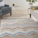 Nourison Home Elation Ivory Multicolor 4' x 6' Room Scene