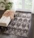 Nourison Home Silver Screen Mocha/Slate 4' x 6' Room Scene