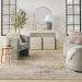 Nourison Home Astra Machine Washable Beige Room Scene