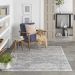 Nourison Home Quarry Blue/Ivory 3'9" x 5'9" Room Scene