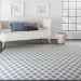 Nourison Home Grafix Blue 7'10" x 9'10" Room Scene