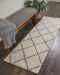 Nourison Home Brisbane Cream 2'2" x 7'6" Runner Room Scene