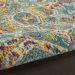 Nourison Home Allur Turquoise Multicolor 5'3" x 7'3" Room Scene