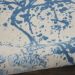 Nourison Home Jubilant Ivory Blue 5'3" x Round Room Scene