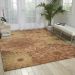 Nourison Home Tropics Taupe/Green Room Scene
