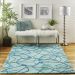 Nourison Home Symmetry Aqua Blue Room Scene