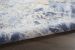 Nourison Home Silky Textures Blue/Cream 2'2" x 7'6" Runner Room Scene