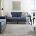Nourison Home Quarry Grey/Ivory/Blue 3'9" x 5'9" Room Scene