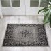 Nourison Home Riviera Grey/Black 2' x 2'9" Room Scene