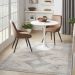 Nourison Home Quarry Ivory/Grey/Blue 3'9" x 5'9" Room Scene