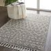 Nourison Home Moroccan Shag Silver 3'11" x 6'7" Room Scene