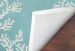 Liora Manne Capri Coral Border Aqua Room Scene