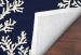 Liora Manne Capri Coral Border Navy Room Scene