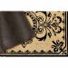 Liora Manne Dwell Vine Black D 1'8" x 3'4" Room Scene