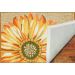 Liora Manne Frontporch Sunflower Yellow Room Scene