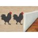 Liora Manne Frontporch Roosters Neutral Room Scene