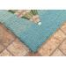 Liora Manne Frontporch Beach Umbrellas Aqua Room Scene