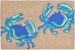 Liora Manne Frontporch Crabs Blue Collection
