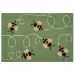 Liora Manne Frontporch Buzzy Bees Green Collection