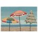 Liora Manne Frontporch Beach Umbrellas Aqua Collection