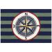Liora Manne Frontporch Striped Compass Multi Collection