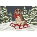 Liora Manne Frontporch Winter Sled Dog Multi Collection
