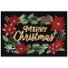 Liora Manne Frontporch Merry Christmas Black Collection