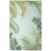 Liora Manne Marina Palm Border Aqua Collection