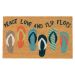 Liora Manne Natura Flip Flops Cool Collection