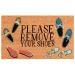 Liora Manne Natura Please Remove Your Shoes Natural Collection