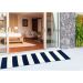 Liora Manne Sorrento Rugby Stripe Navy Room Scene