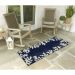 Liora Manne Capri Coral Border Navy Room Scene