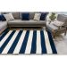 Liora Manne Sorrento Rugby Stripe Navy Room Scene