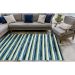 Liora Manne Visions II Painted Stripes Cool Room Scene