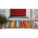 Liora Manne Frontporch Surfboards Brown Room Scene