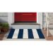 Liora Manne Sorrento Rugby Stripe Navy Room Scene